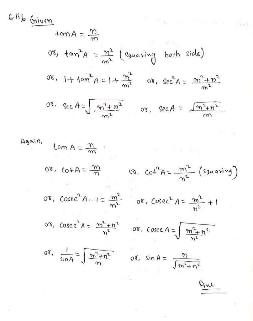 Trigonometric Ratios And Trigonometric Identities Conceptera