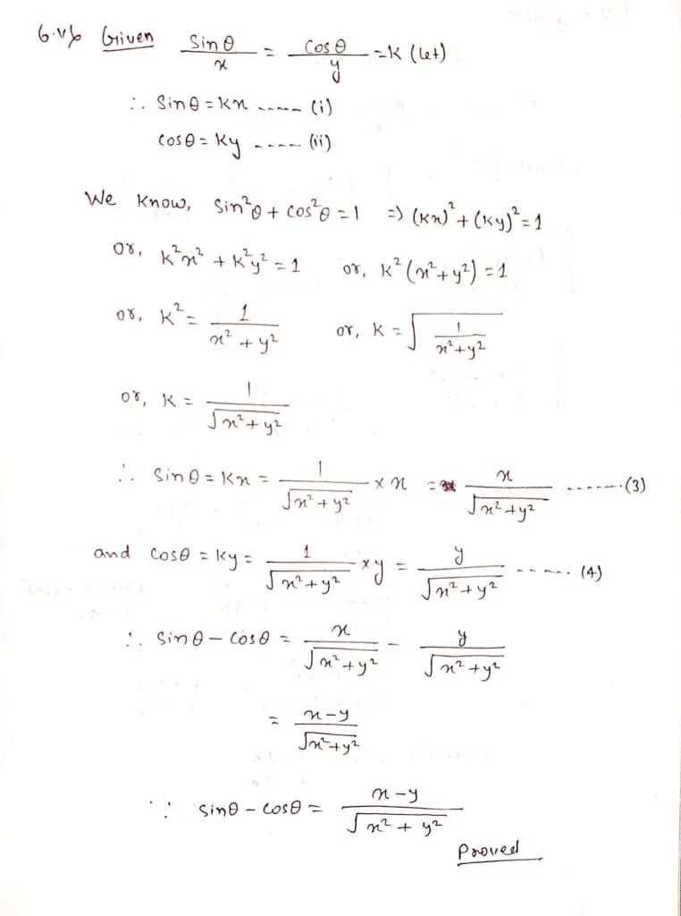 Trigonometric Ratios And Trigonometric Identities Conceptera